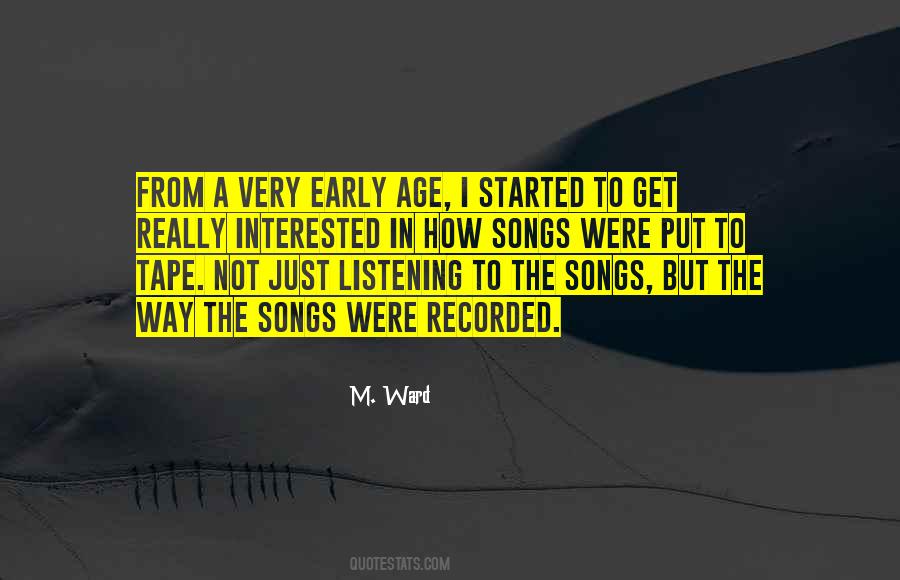 M. Ward Quotes #696168