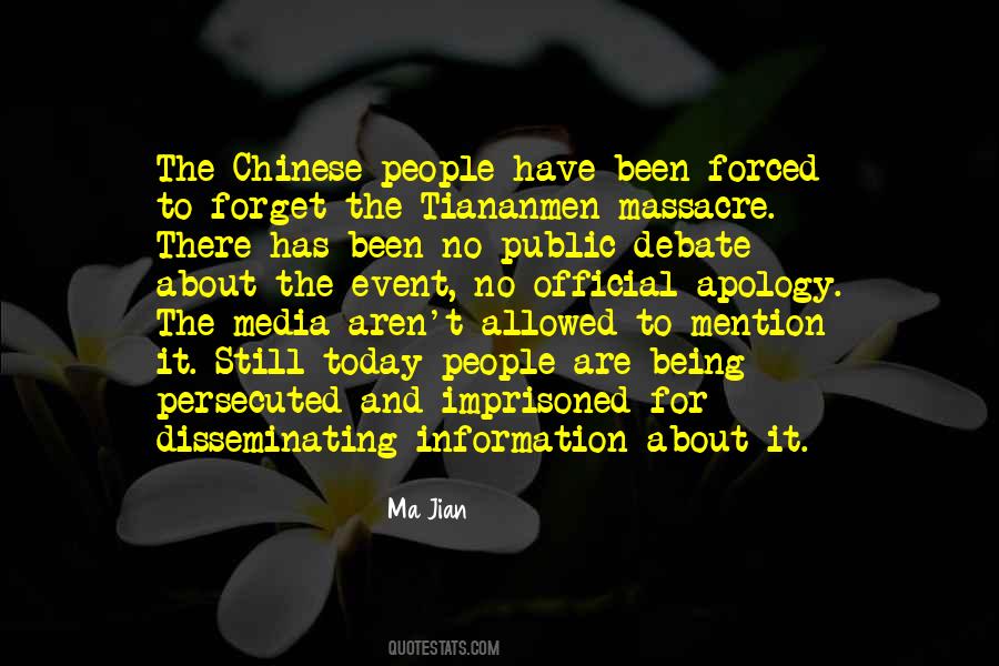 Ma Jian Quotes #346932