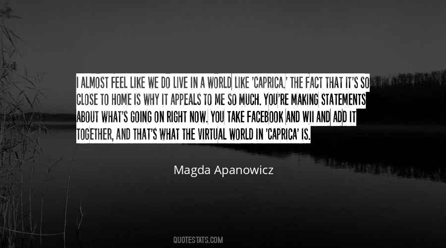 Magda Apanowicz Quotes #60456