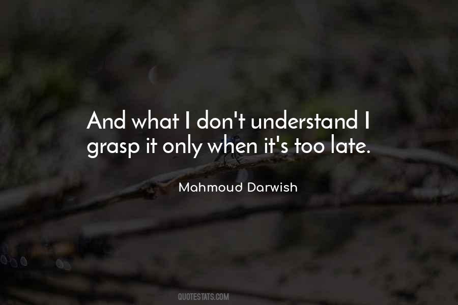 Mahmoud Darwish Quotes #737958