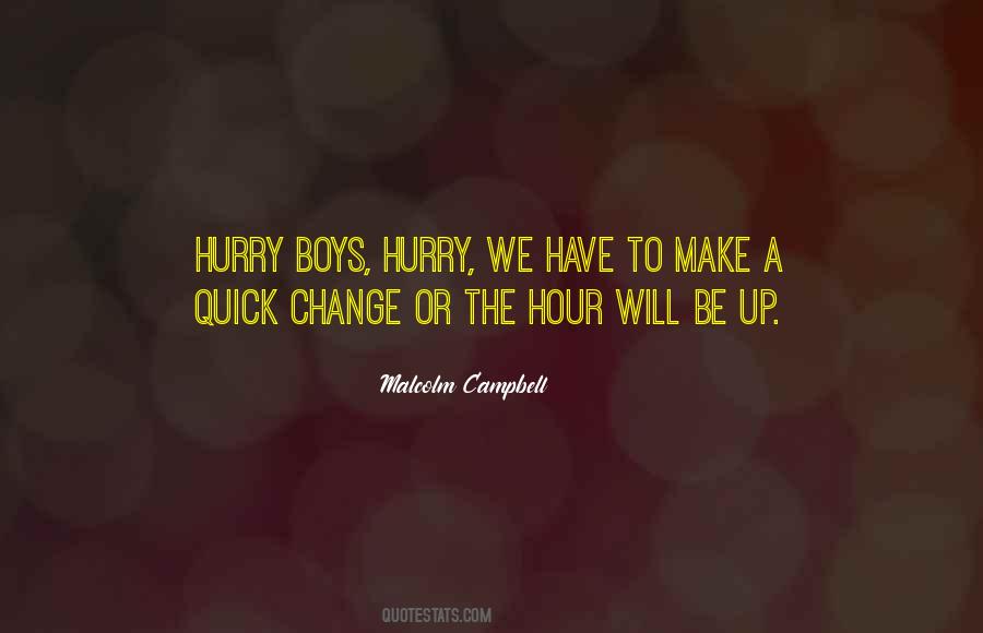 Malcolm Campbell Quotes #77587