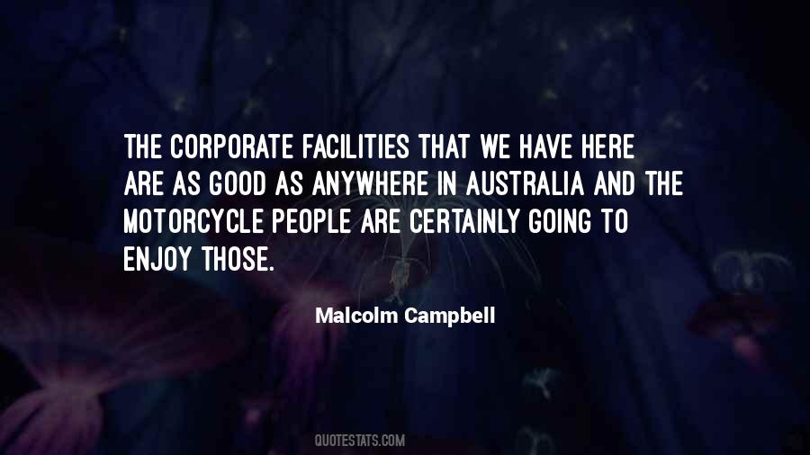 Malcolm Campbell Quotes #792256