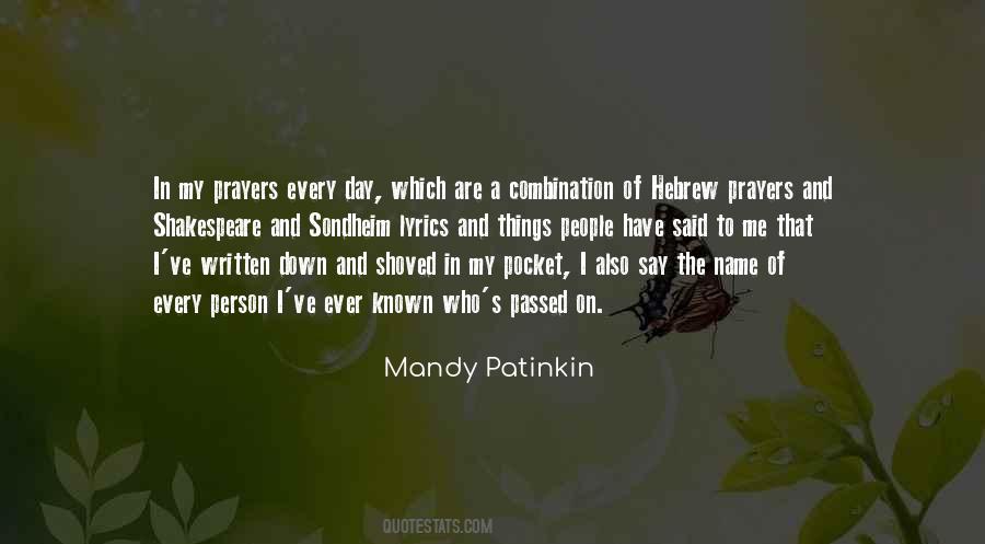 Mandy Patinkin Quotes #83631