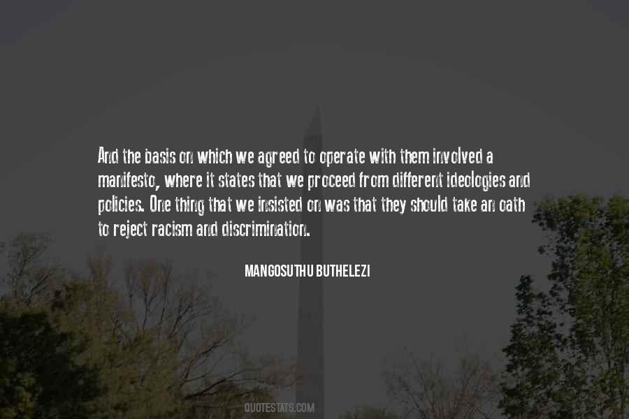 Mangosuthu Buthelezi Quotes #1421678