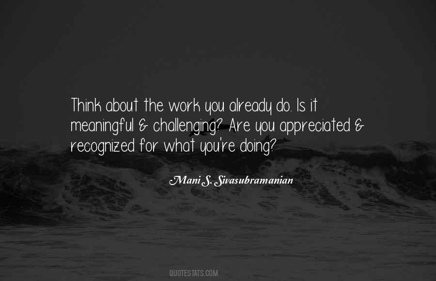 Mani S. Sivasubramanian Quotes #1312182