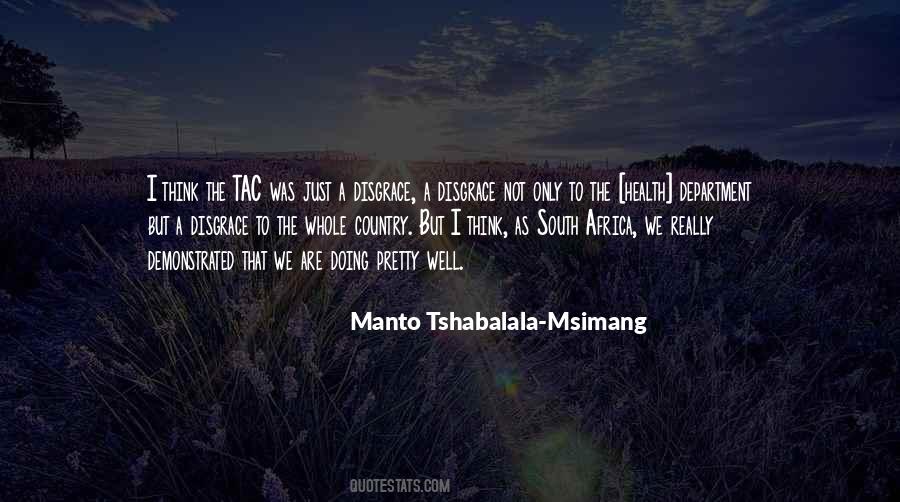 Manto Tshabalala-Msimang Quotes #442522