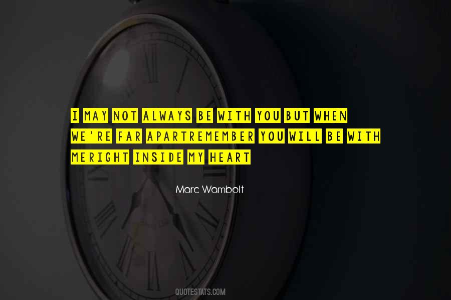 Marc Wambolt Quotes #79952