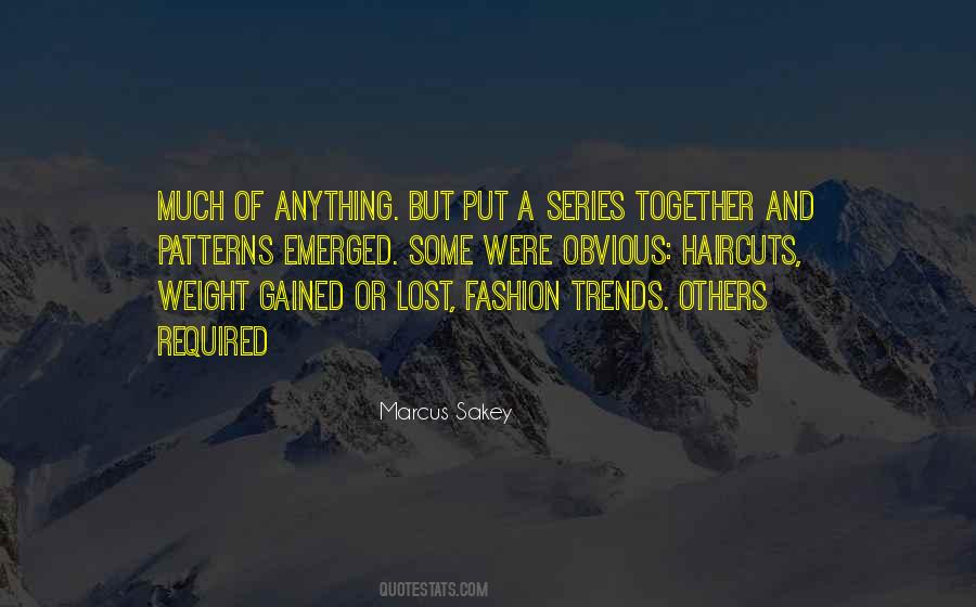 Marcus Sakey Quotes #1644205