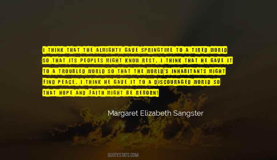 Margaret Elizabeth Sangster Quotes #1548092