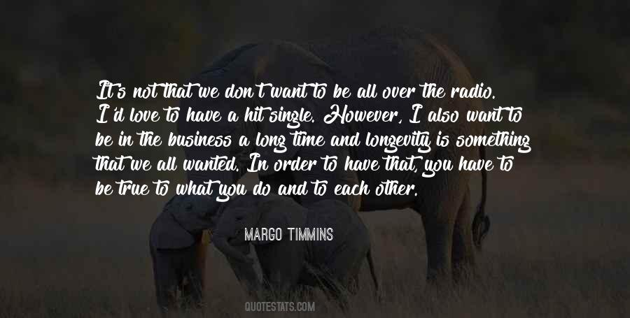 Margo Timmins Quotes #1684371