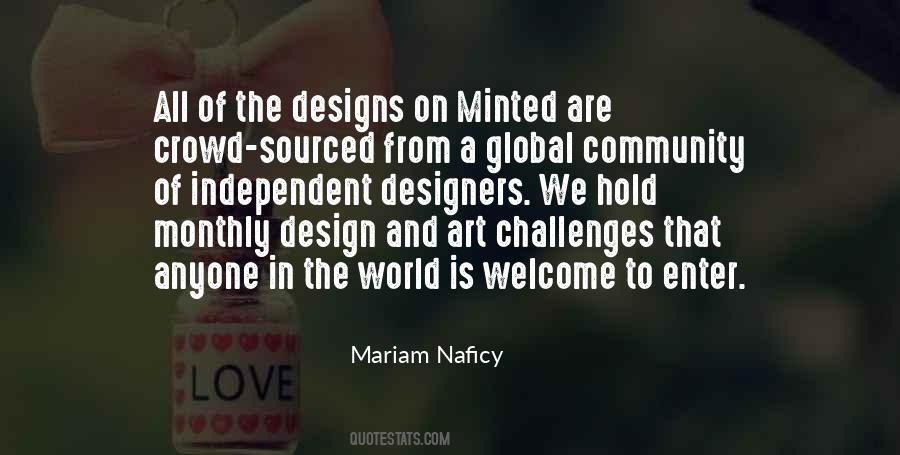 Mariam Naficy Quotes #1330195