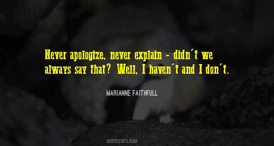 Marianne Faithfull Quotes #1090079