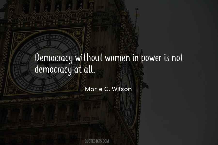 Marie C. Wilson Quotes #1271691