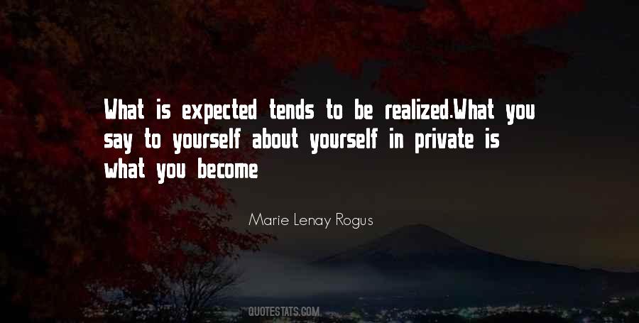 Marie Lenay Rogus Quotes #1661275