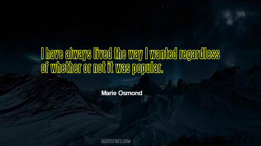 Marie Osmond Quotes #430031