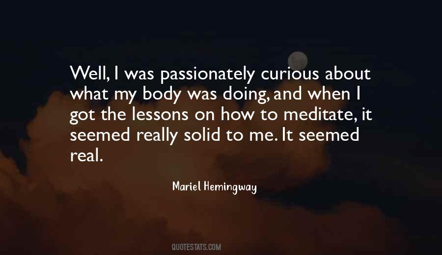 Mariel Hemingway Quotes #947313