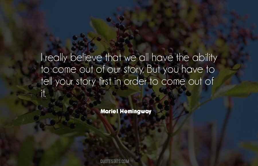 Mariel Hemingway Quotes #962419