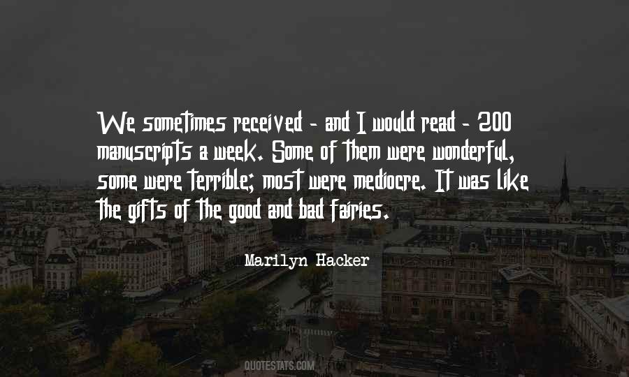 Marilyn Hacker Quotes #449048