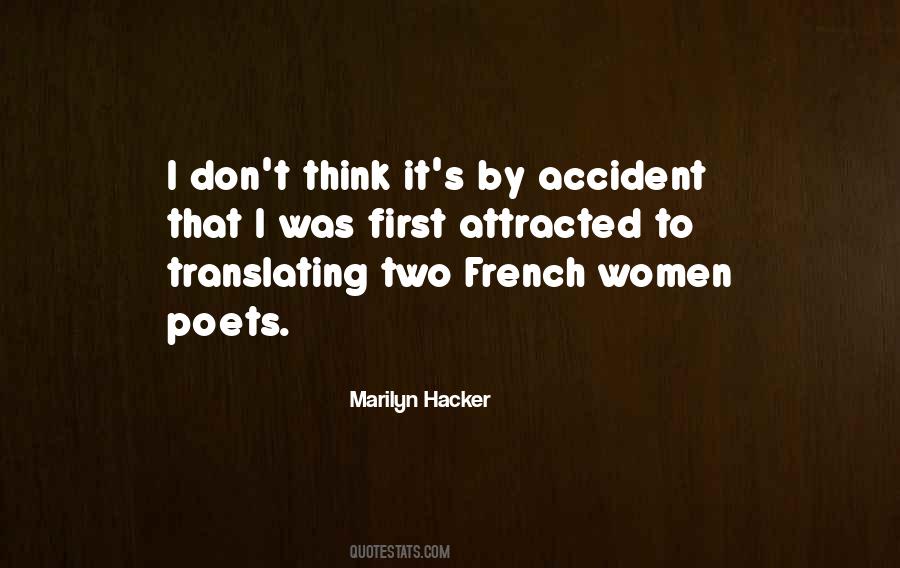 Marilyn Hacker Quotes #752784