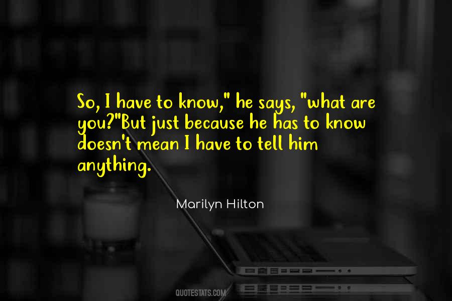 Marilyn Hilton Quotes #73787