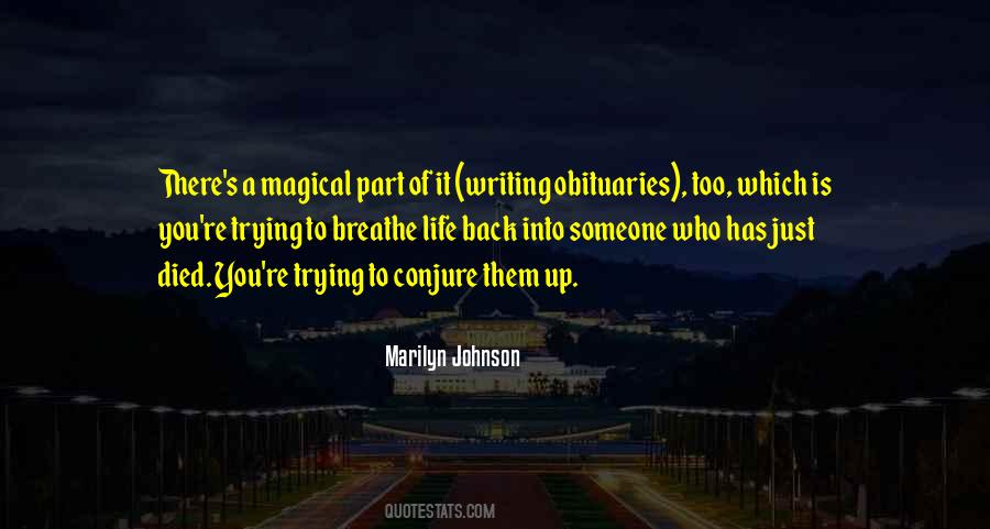 Marilyn Johnson Quotes #333286