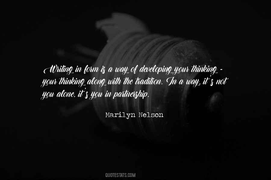 Marilyn Nelson Quotes #1327908