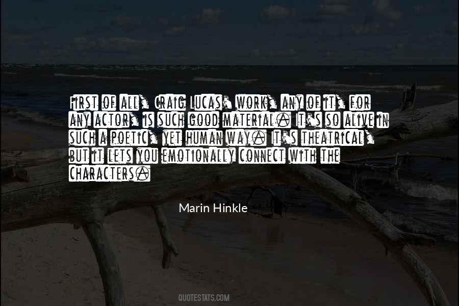 Marin Hinkle Quotes #294646