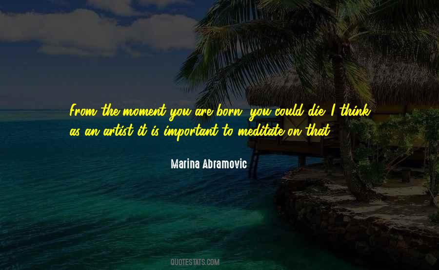 Marina Abramovic Quotes #1715221