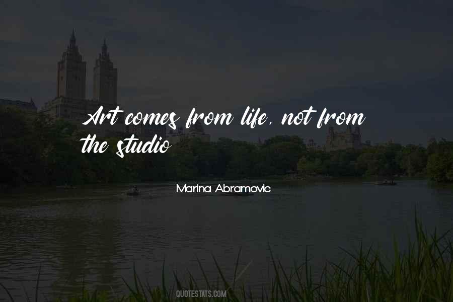 Marina Abramovic Quotes #763136