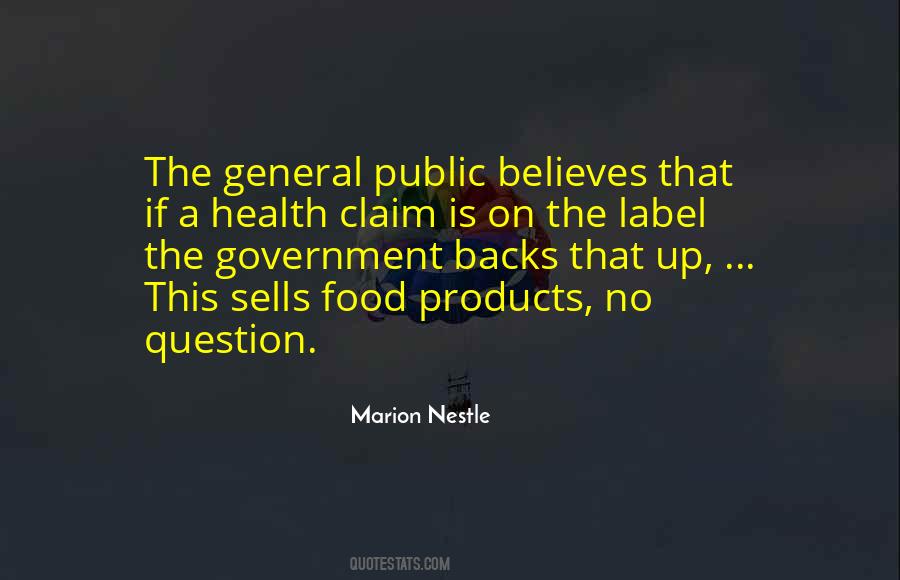 Marion Nestle Quotes #432396