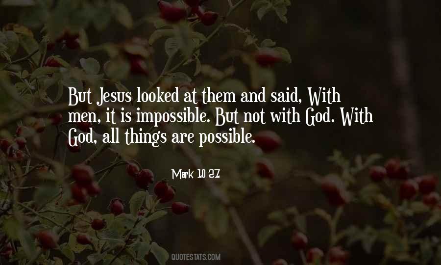 Mark 10 27 Quotes #138920 Mark 10 27 Quotes #138920