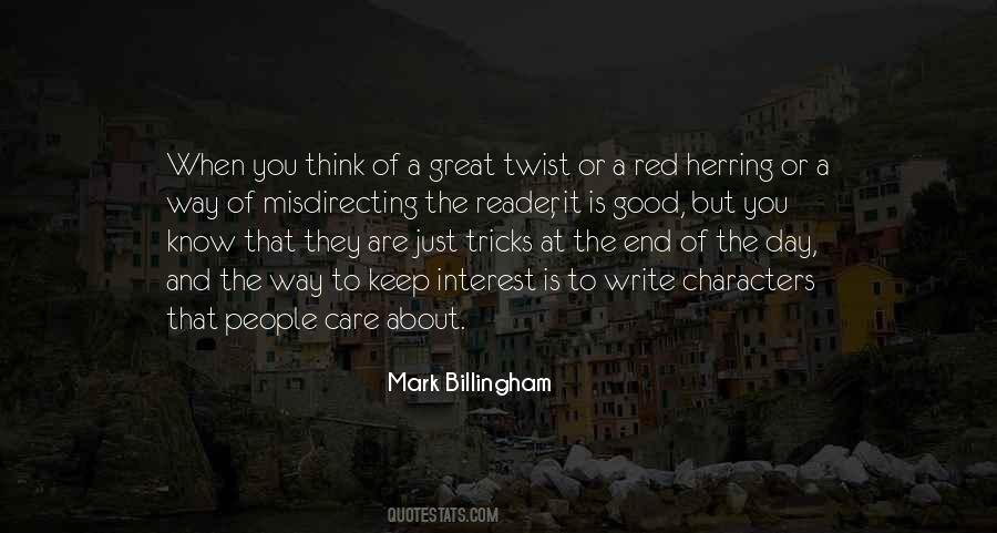 Mark Billingham Quotes #489066