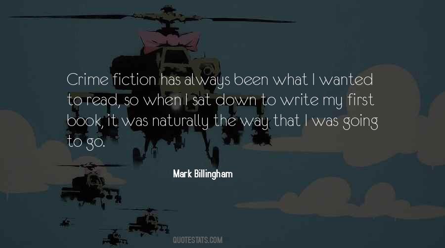 Mark Billingham Quotes #948426