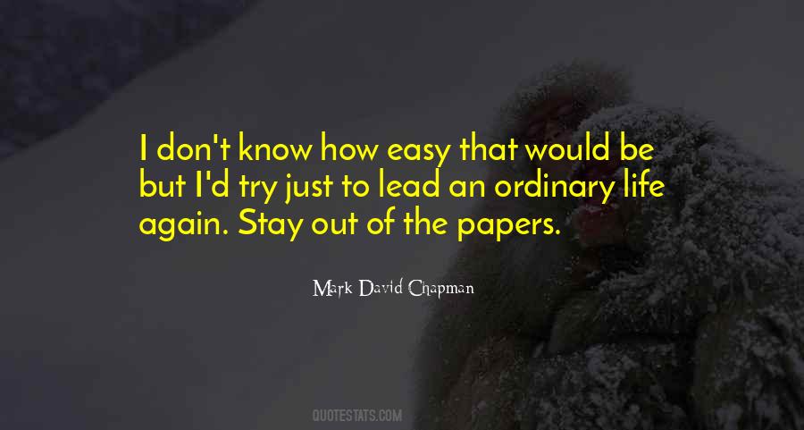 Mark David Chapman Quotes #14205