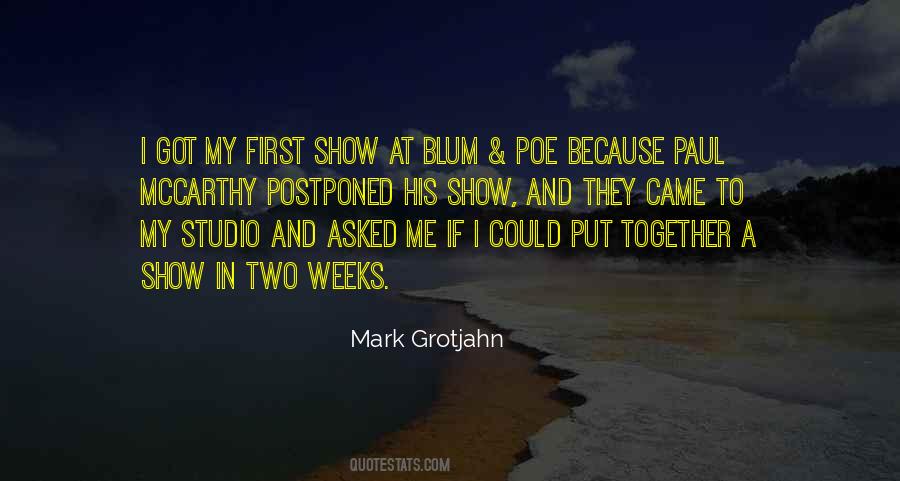 Mark Grotjahn Quotes #1177436