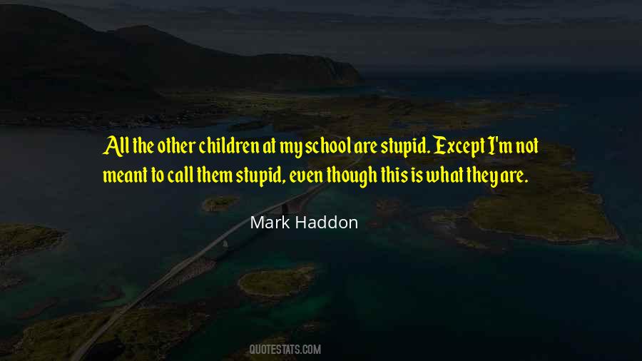 Mark Haddon Quotes #531602