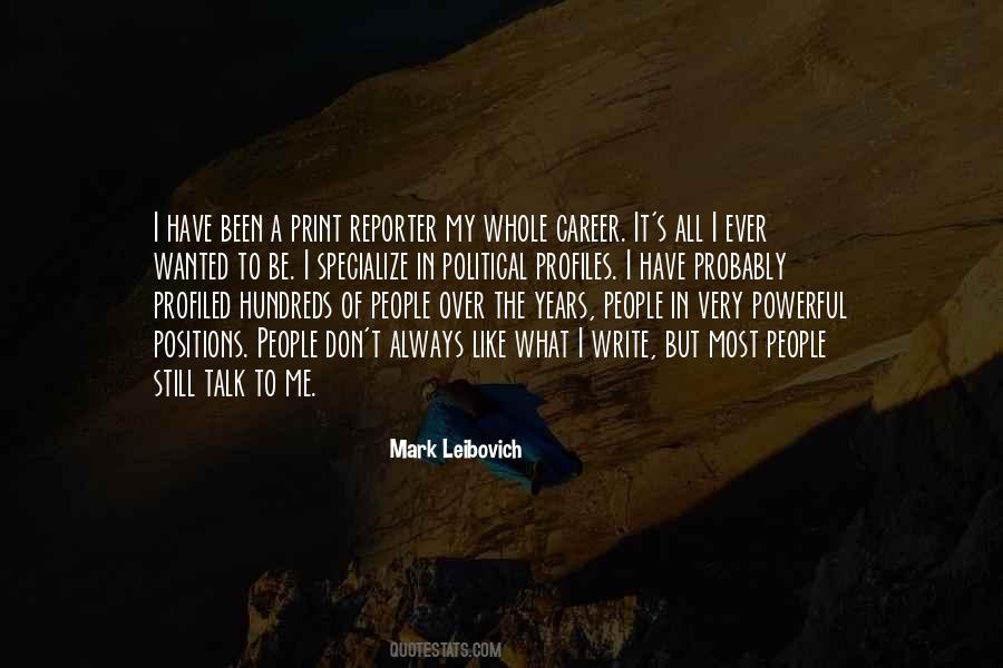 Mark Leibovich Quotes #750761