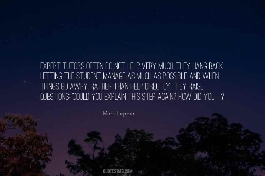 Mark Lepper Quotes #1050962