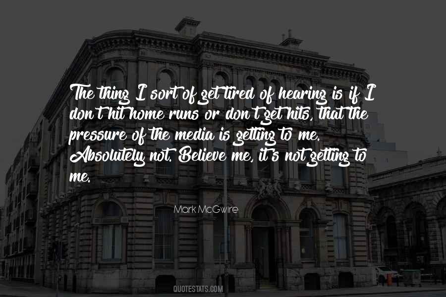 Mark McGwire Quotes #1038697