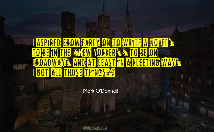 Mark O'Donnell Quotes #33757