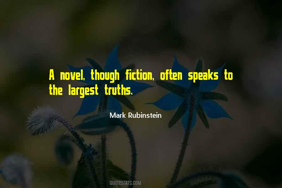 Mark Rubinstein Quotes #1058077