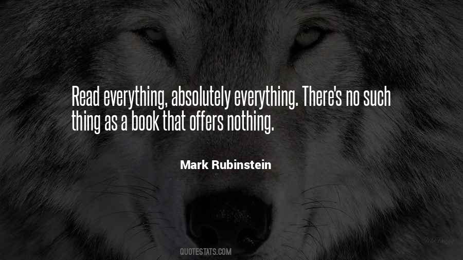 Mark Rubinstein Quotes #1429832