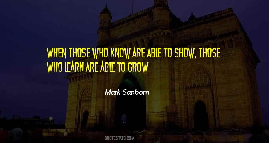 Mark Sanborn Quotes #52760