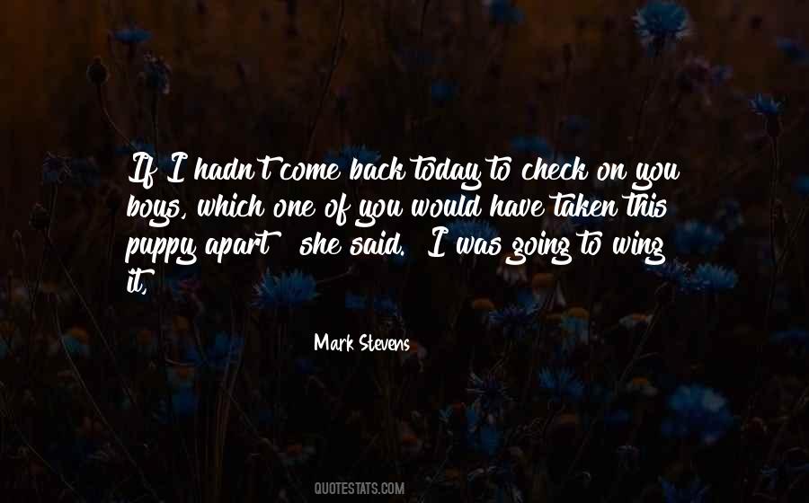 Mark Stevens Quotes #163436