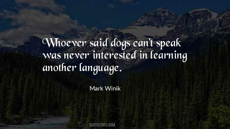 Mark Winik Quotes #1504871