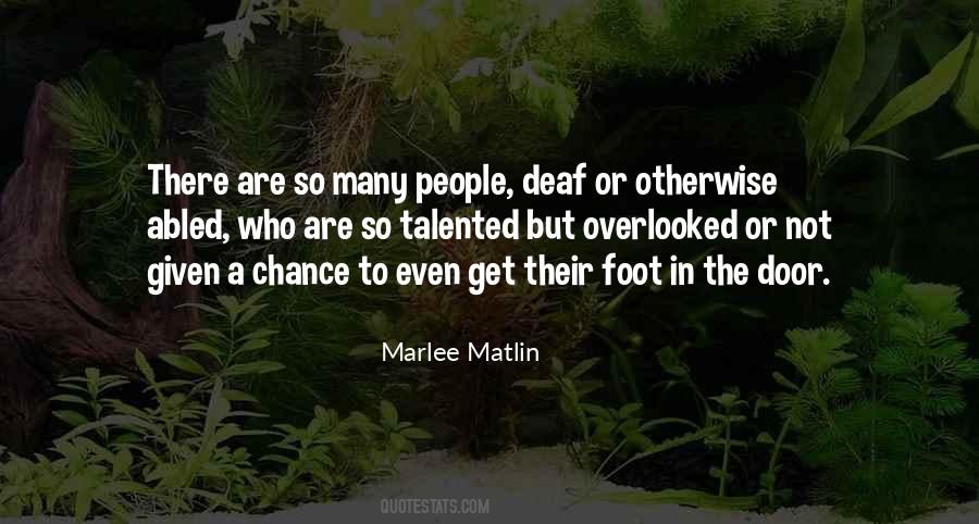 Marlee Matlin Quotes #79307