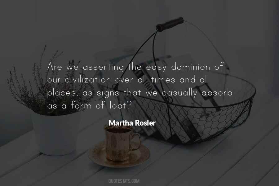 Martha Rosler Quotes #880799