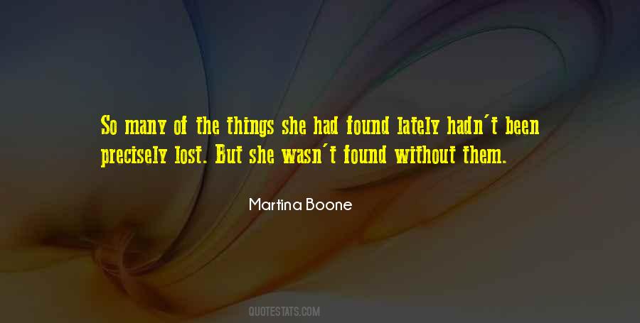 Martina Boone Quotes #882946