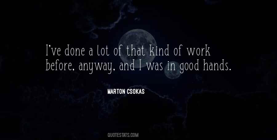 Marton Csokas Quotes #385186