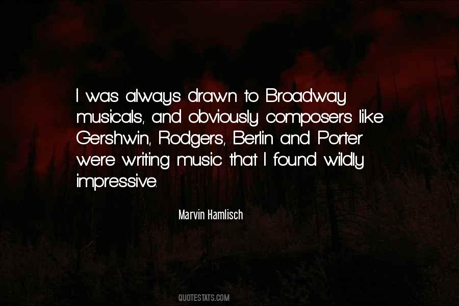 Marvin Hamlisch Quotes #568341